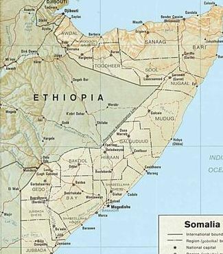 马里地图（非洲索马里地图）