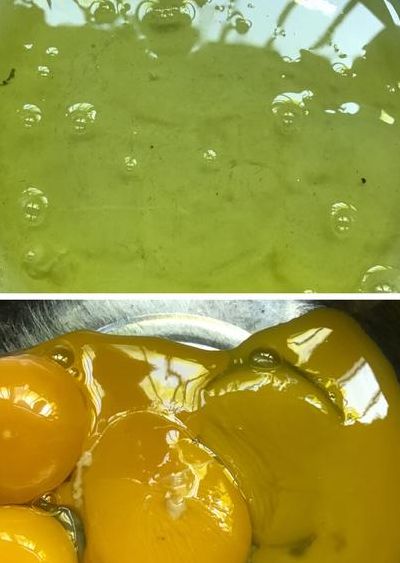 鸡蛋清是绿色的（鸡蛋清是绿色的述能吃吗）